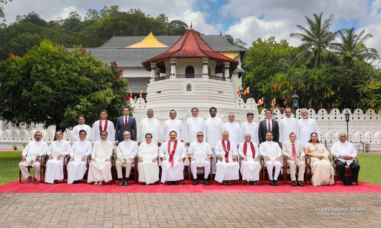 new Cabinet of Ministers of the Government of Sri Lanka was sworn in on 12th August 2020
